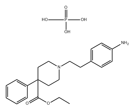 Anileridine phosphate 化学構造式