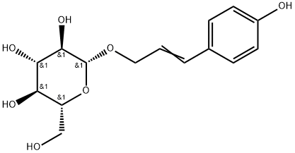 3-(4-Hydroxyphenyl)-2-propenyl β-D-glucopyranoside, 19764-35-3, 结构式