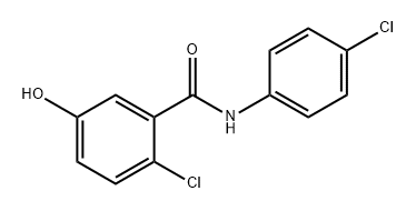 2-chloro-N-(4-chlorophenyl)-5-hydroxybenzamide,1976529-28-8,结构式