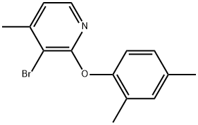 3-Bromo-2-(2,4-dimethylphenoxy)-4-methylpyridine Structure