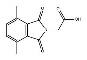 2-(4,7-二甲基-1,3-二氧代异吲哚啉-2-基)乙酸 结构式