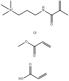 N,N,N-Trimethyl-3-[(2-methyl-1-oxo-2-propenyl)amino]-1-propanaminium, chloride polymer with methyl 2-propenoate and 2-propenoic acid, sodium salt 结构式