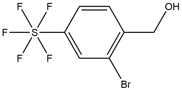 2-Bromo-4-(pentafluorothio)benzyl alcohol Struktur