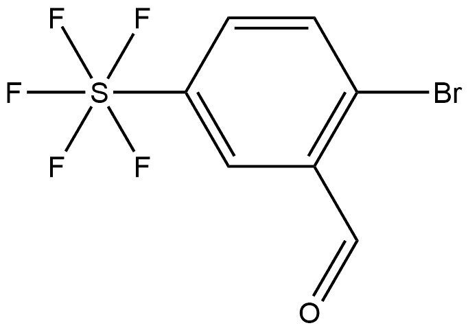 2-Bromo-5-(pentafluorothio)benzaldehyde 结构式