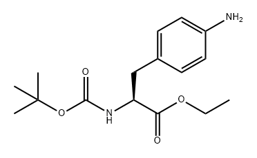 ethyl
3-(4-aminophenyl)-2-{[(tert-butoxy)carbonyl]amin
o}propanoate Struktur