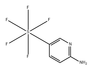 Sulfur, (6-amino-3-pyridinyl)pentafluoro-, (OC-6-21)- 化学構造式