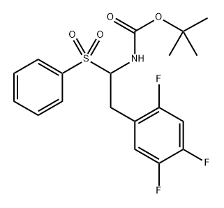 1,1-Dimethylethyl N-[1-(phenylsulfonyl)-2-(2,4,5-trifluorophenyl)ethyl] carbamate|