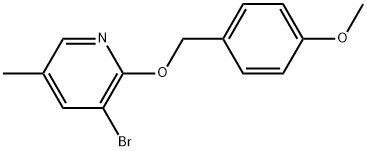 3-Bromo-2-[(4-methoxyphenyl)methoxy]-5-methylpyridine|