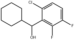 6-Chloro-α-cyclohexyl-2,3-difluorobenzenemethanol Struktur