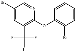 5-Bromo-2-(2-bromophenoxy)-3-(trifluoromethyl)pyridine Structure