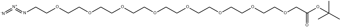 N3-PEG8-CH2COOtBu Struktur