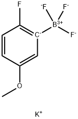 potassium trifluoro(2-fluoro-5-methoxyphenyl)boranuide Structure