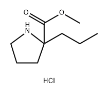 Methyl 2-propylprolinate hydrochloride Struktur