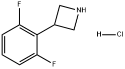 Azetidine, 3-(2,6-difluorophenyl)-, hydrochloride (1:1) Structure