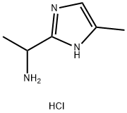 1-(5-methyl-1H-imidazol-2-yl)ethan-1-amine?dihydrochloride 化学構造式