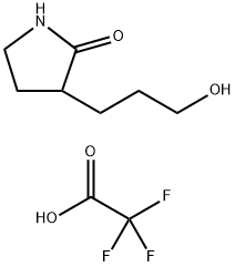 3-(3-hydroxypropyl)pyrrolidin-2-one, trifluoroacetic acid Structure