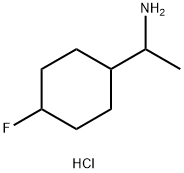1-(4-fluorocyclohexyl)ethan-1-amine hydrochloride Structure