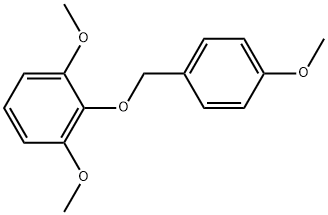 1,3-Dimethoxy-2-[(4-methoxyphenyl)methoxy]benzene Struktur