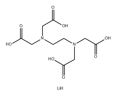 Glycine, N,N'-1,2-ethanediylbis[N-(carboxymethyl)-, tetralithium salt 结构式