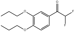 1-(3,4-dipropoxyphenyl)-2,2-difluoroethanone Structure