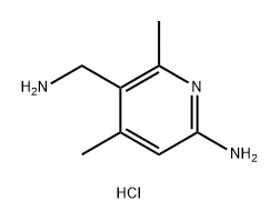 3-Pyridinemethanamine, 6-amino-2,4-dimethyl-, hydrochloride (1:2) Struktur
