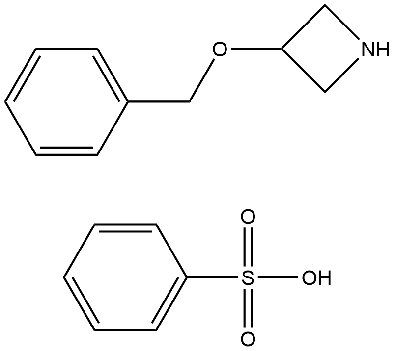 Azetidine, 3-(phenylmethoxy)-, compd. with benzenesulfonate (1:1) Structure