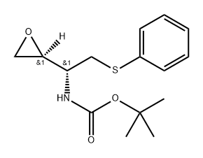 (2S,3R)-N-BOC-3-AMINO)-1,2-EPOXY-4-(PHENYLTHIOBUTANE),199326-13-1,结构式