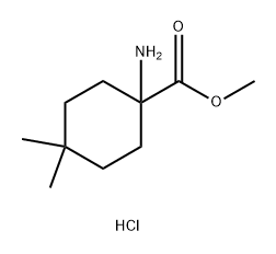 1-氨基-4,4-二甲基环己烷-1-甲酸甲酯盐酸盐,199330-52-4,结构式
