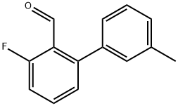 3-fluoro-3'-methyl-[1,1'-biphenyl]-2-carbaldehyde Structure