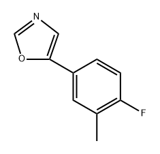5-(4-Fluoro-3-methylphenyl)oxazole 化学構造式