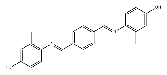 Phenol, 4,4'-[1,4-phenylenebis[(E)-methylidynenitrilo]]bis[3-methyl- (9CI) 结构式