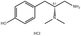 (R)-4-(3-amino-2-(dimethylamino)propyl)phenol hydrochloride Structure