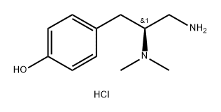 4-[(2S)-3-Amino-2-(dimethylamino)propyl]phenol dihydrochloride Structure