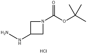 tert-butyl 3-hydrazinylazetidine-1-carboxylate hydrochloride Structure