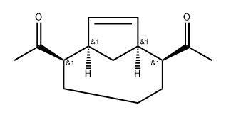 Ethanone, 1,1'-(1R,2R,6S,7S)-bicyclo[5.2.1]dec-8-ene-2,6-diylbis-, rel- 结构式