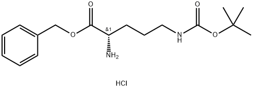H-L-Orn(Boc)-OBzl·HCl 化学構造式