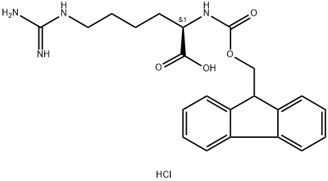 (9H-Fluoren-9-yl)MethOxy]Carbonyl D-HoArg-OH·HCl Struktur