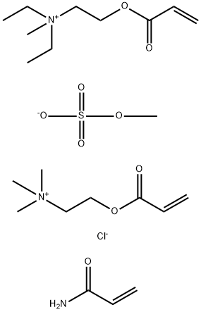 N,N-Diethyl-N-methyl-2-[(1-oxo-2-propenyl)oxy]ethanaminium methyl sulfate polymer with 2-propenamide and N,N,N-trimethyl-2-[(1-oxo-2-propenyl)oxy]ethanaminium chloride,200119-19-3,结构式