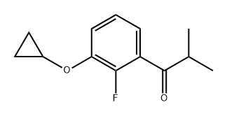 1-(3-cyclopropoxy-2-fluorophenyl)-2-methylpropan-1-one,2001795-41-9,结构式
