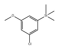 (3-chloro-5-methoxyphenyl)trimethylsilane 结构式