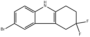 6-bromo-3,3-difluoro-2,3,4,9-tetrahydro-1H-carbazole Structure