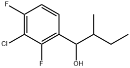 3-Chloro-2,4-difluoro-α-(1-methylpropyl)benzenemethanol Structure