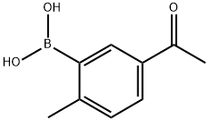 (5-Acetyl-2-methylphenyl)boronic acid 化学構造式