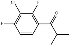 1-(3-Chloro-2,4-difluorophenyl)-2-methyl-1-propanone Structure