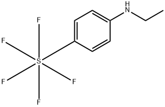 Sulfur, [4-(ethylamino)phenyl]pentafluoro-, (OC-6-21)- Structure