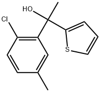 1-(2-chloro-5-methylphenyl)-1-(thiophen-2-yl)ethanol,2004291-22-7,结构式