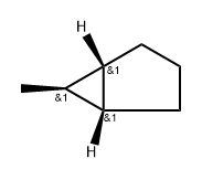 (1α,5α,6α)-6-メチルビシクロ[3.1.0]ヘキサン 化学構造式