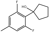 1-(2,6-difluoro-4-methylphenyl)cyclopentanol,2005704-64-1,结构式