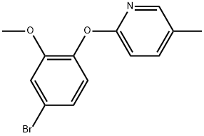 2-(4-Bromo-2-methoxyphenoxy)-5-methylpyridine Structure
