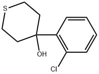 4-(2-Chlorophenyl)tetrahydro-2H-thiopyran-4-ol Struktur